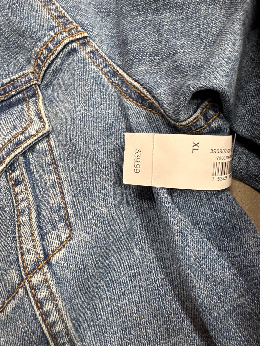 Old Navy Light Blue Denim Jean Jacket - Picture 3 of 4